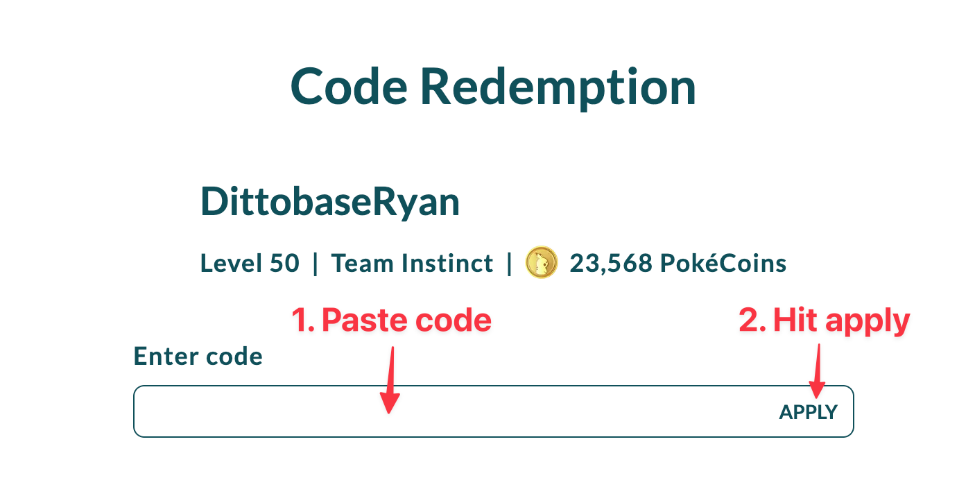 How to redeem a promo code in Pokémon GO