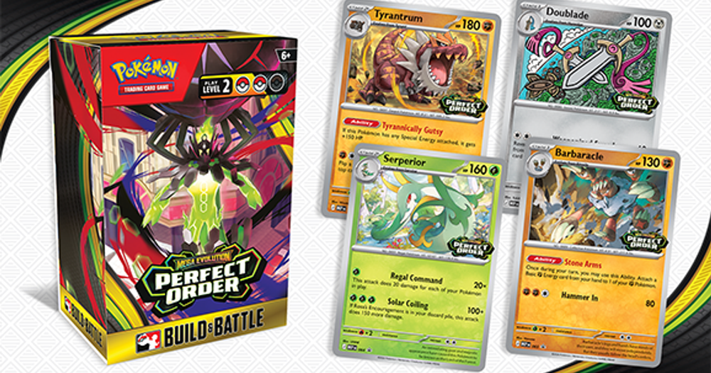 Mega Evolution—Perfect Order Build & Battle Box and promo cards