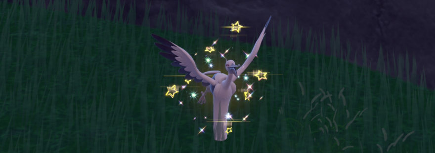The ultimate guide on shiny hunting Bombirdier in the Pokémon Scarlet & Violet Teal Mask DLC, including the best location and sandwich recipes.