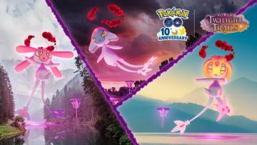 Dynamax Uxie, Mesprit, and Azelf Max Battle Day event artwork — Pokémon GO