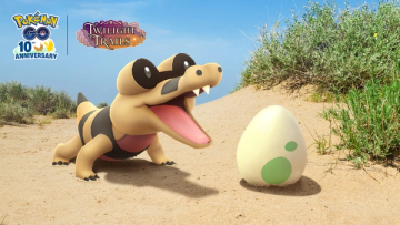 Sandile Hatch Day event artwork — Pokémon GO
