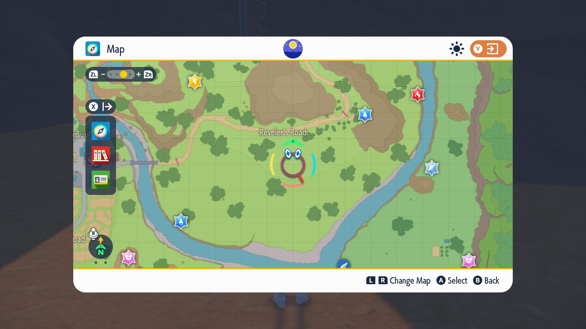 Map of Reveler's Road in Pokémon Scarlet & Violet 