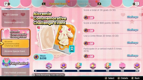 Alcremie Commemorative Challenge Event