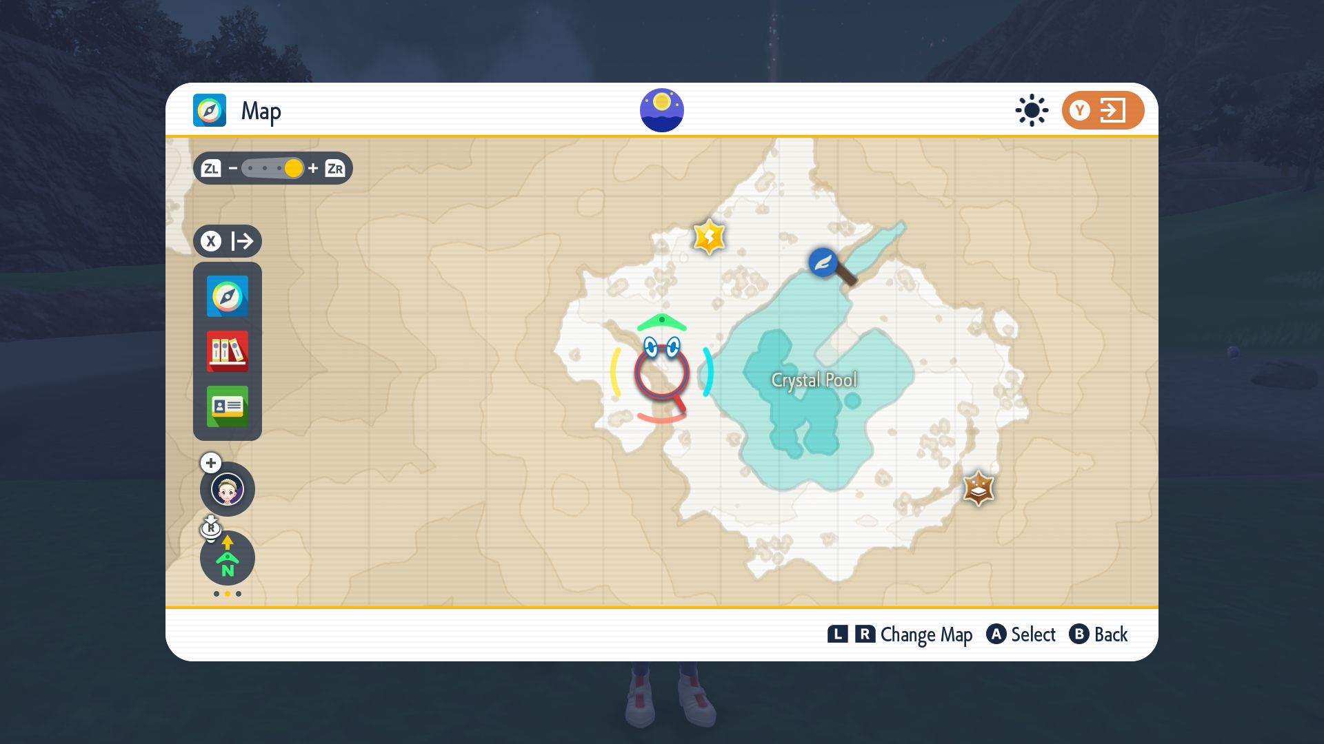 Map of Crystal Pool