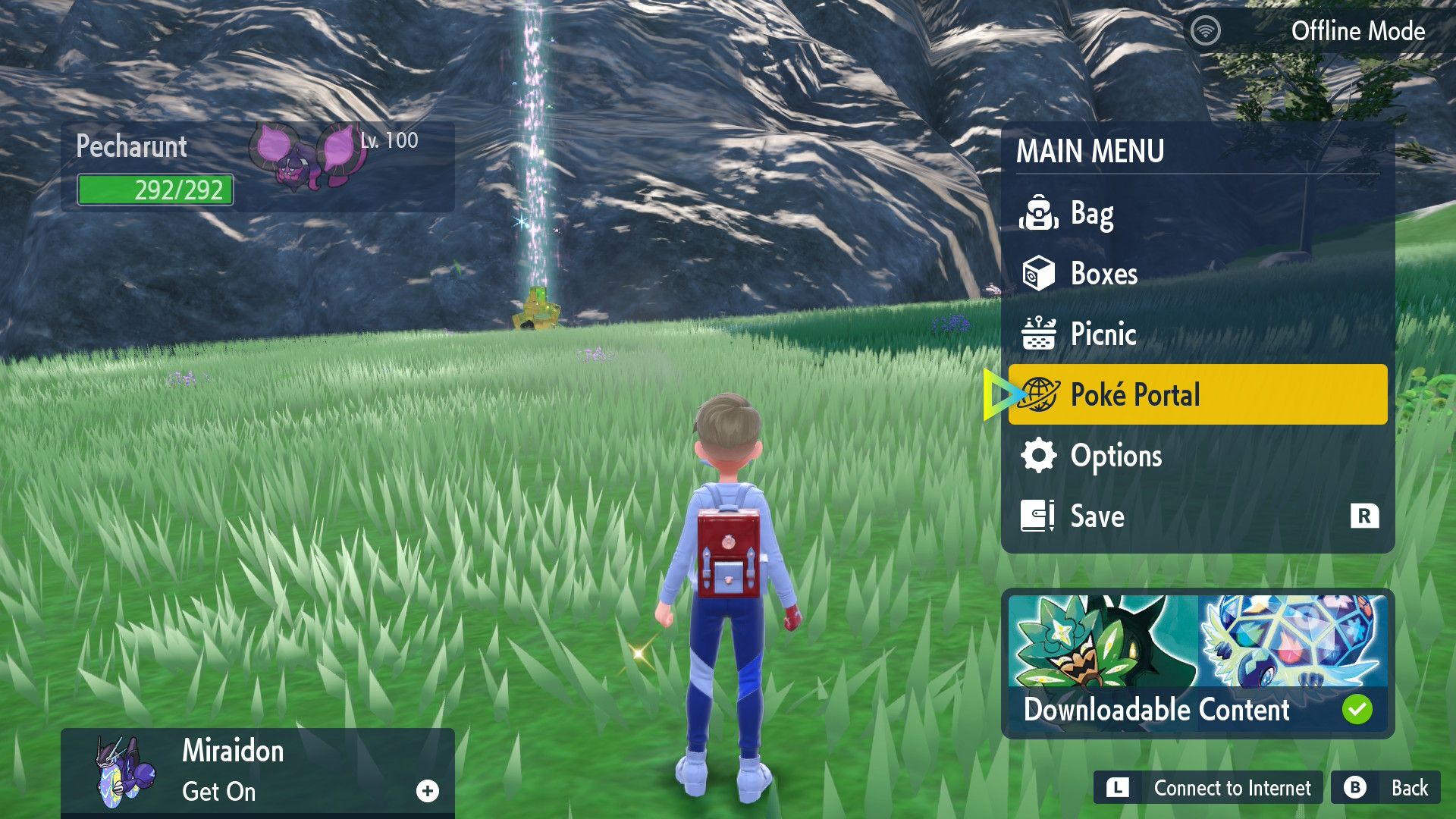 Poké Portal menu