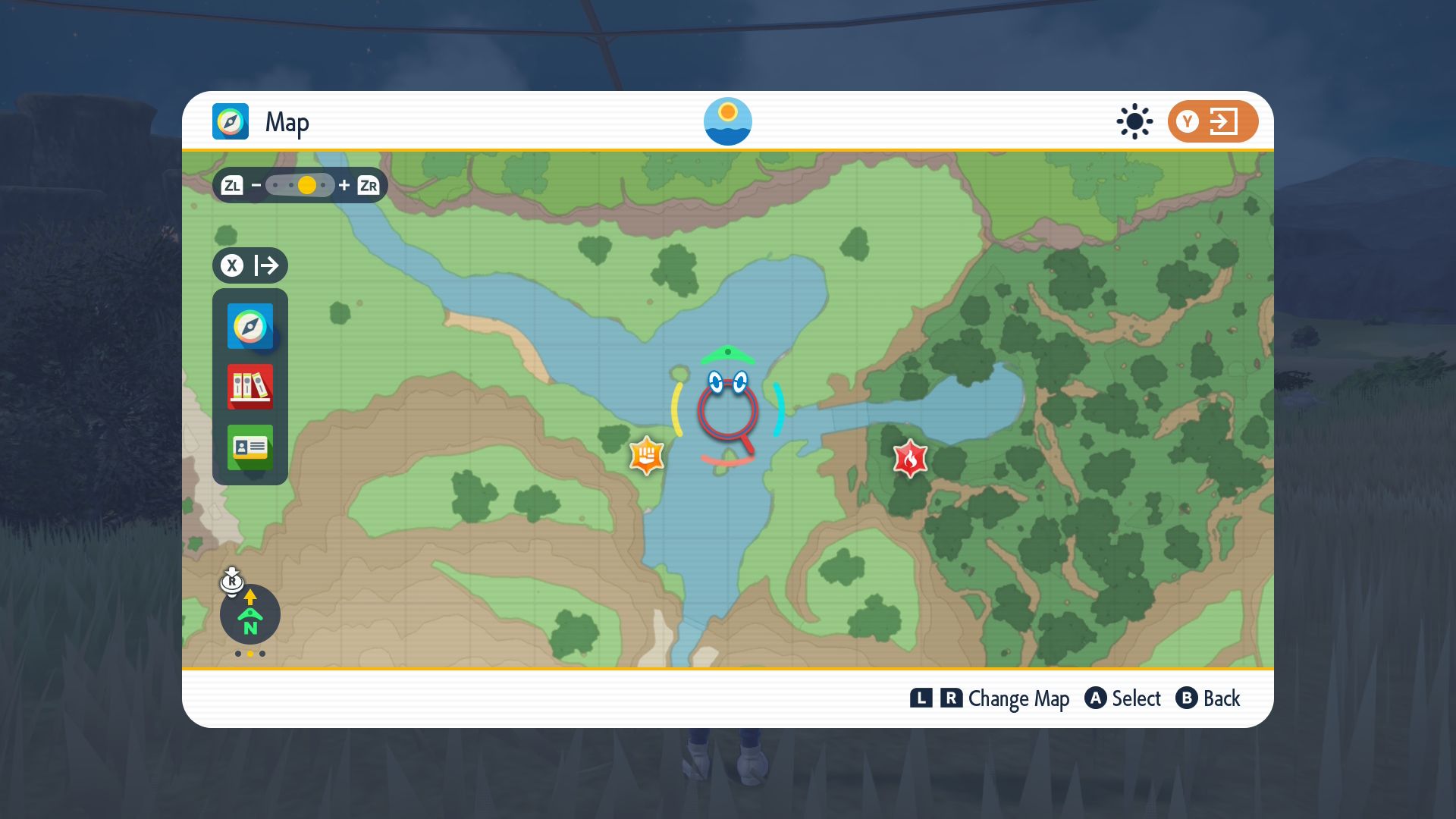 Map of Lake in Kitakami Wilds, North Kitakami