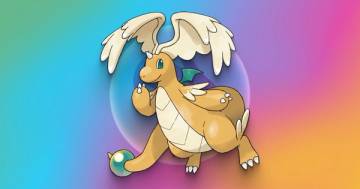 Mega Dragonite in Mega Raids event artwork — Pokémon GO