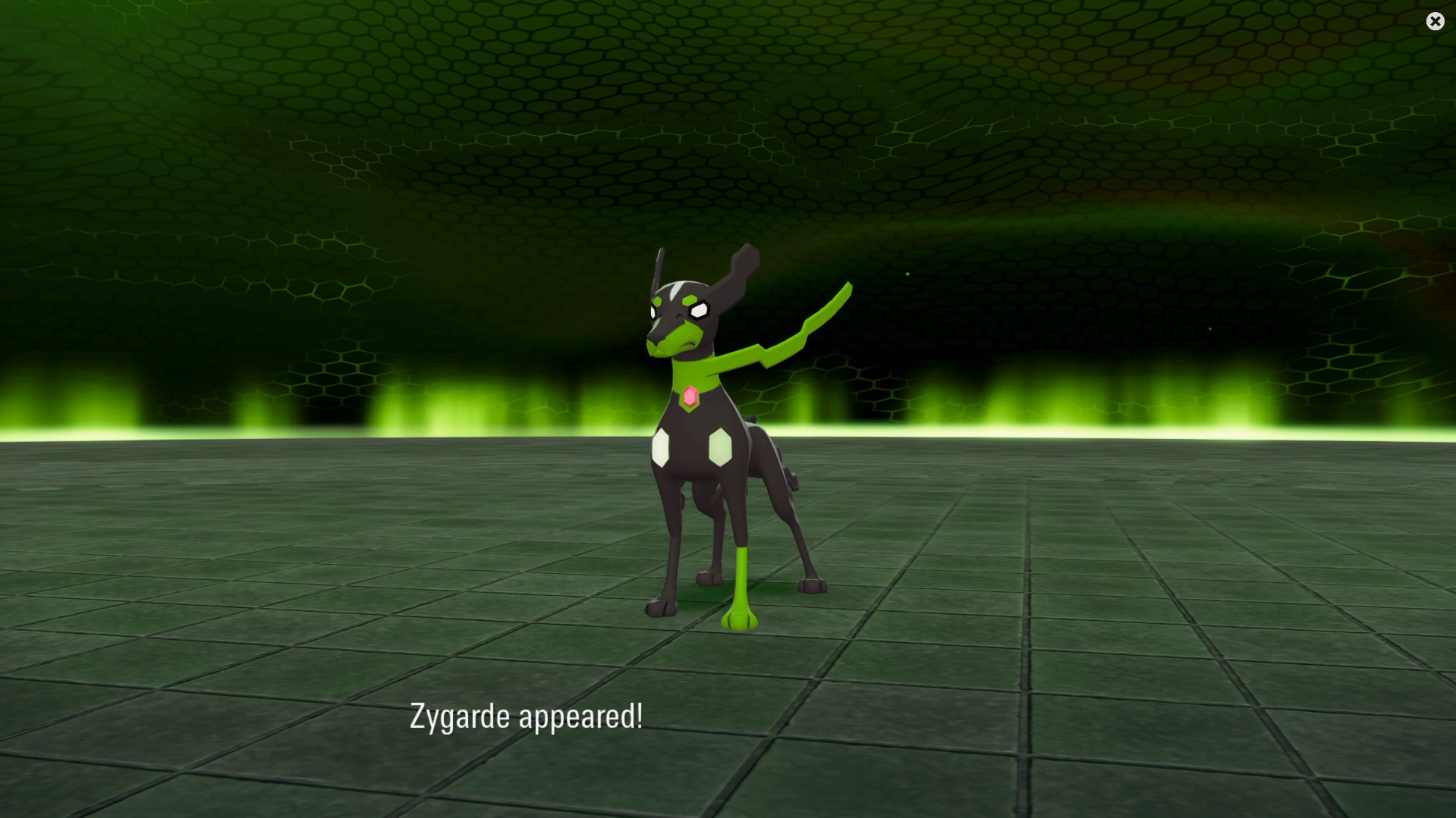 Start of Zygarde battle