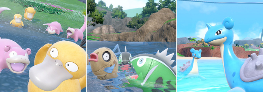 Water-Type Mass Outbreaks are appearing throughout Paldea, Kitakami, and Blueberry Academy in Pokémon Scarlet & Violet!