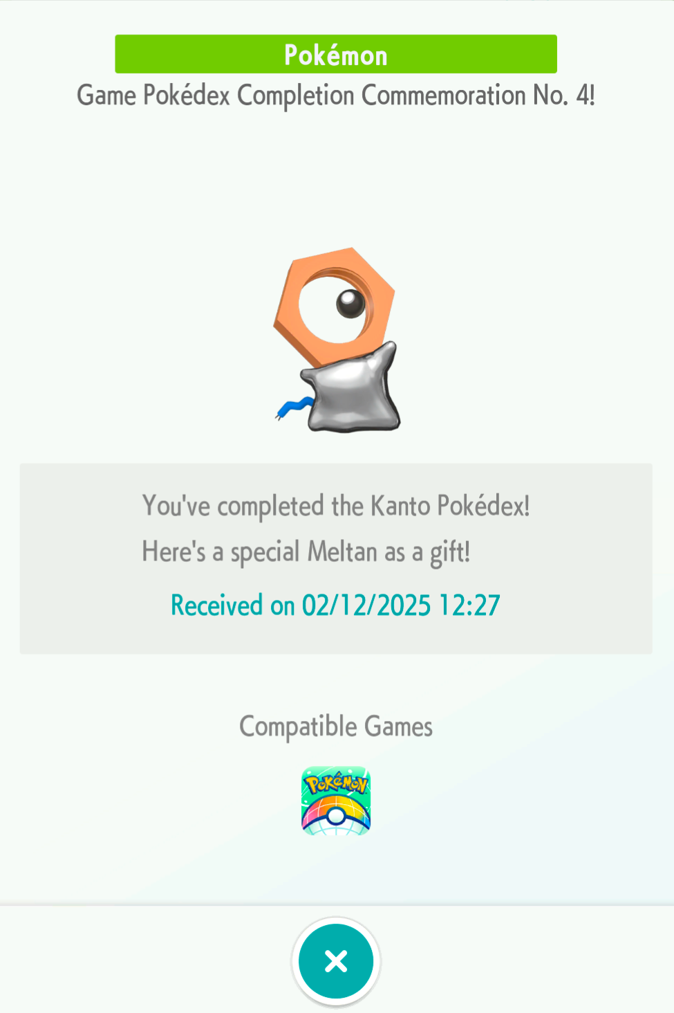 Shiny Meltan received!