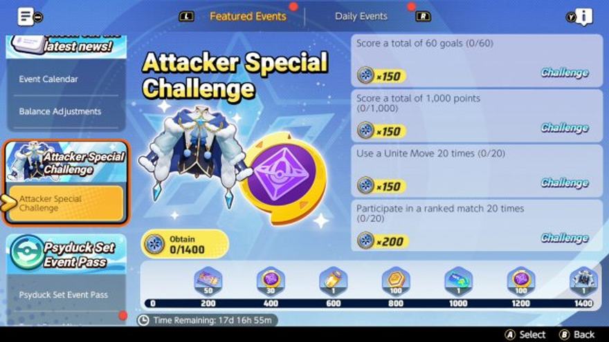 Event article for the Attacker Special Challenge