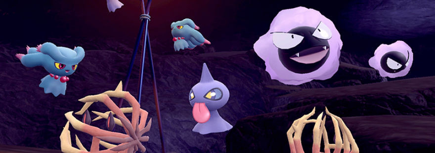 Gastly, Misdreavus, Shuppet, and Bramblin are appearing in Mass Outbreaks in Pokémon Scarlet & Violet!