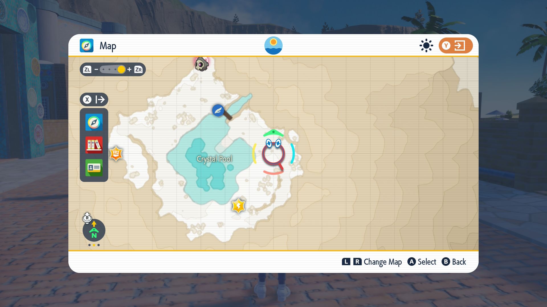 Map of Crystal Pool