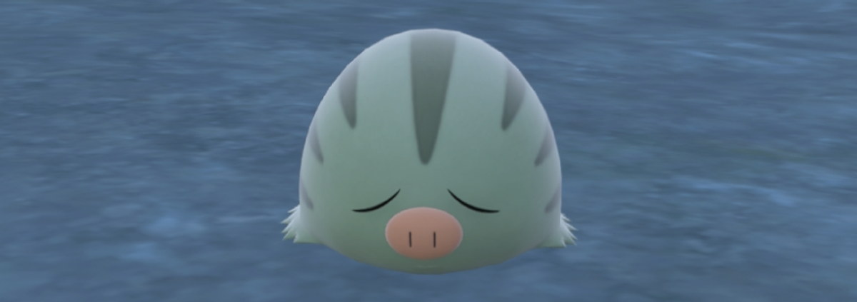 A guide on shiny hunting Swinub in the Pokémon Scarlet & Violet Teal Mask DLC, including the best location and sandwich recipes.
