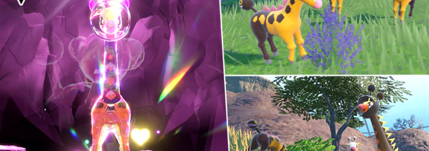 Mighty Farigiraf is appearing in Tera Raid Battles, alongside Mass Outbreaks featuring Girafarig and Farigiraf in Pokémon Scarlet & Violet!