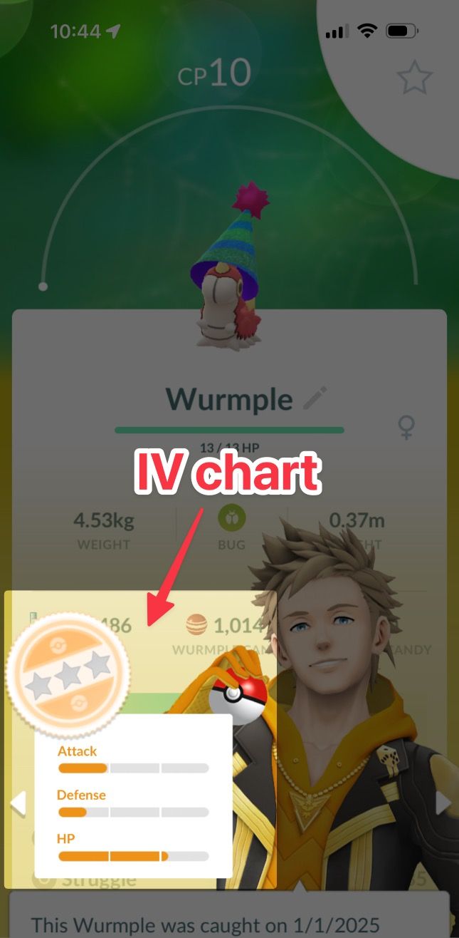 Pokémon GO IV chart