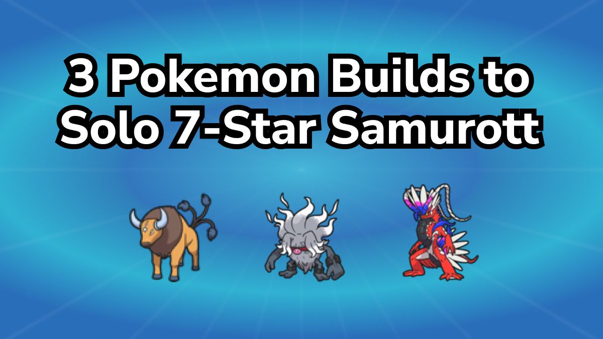 Tauros, Annihilape, and Koraidon consistently earned me victories when challenging Samurott alone. Here are three viable solo Pokemon builds for the 7-star Samurott Tera Raid in Pokemon Scarlet and Violet.