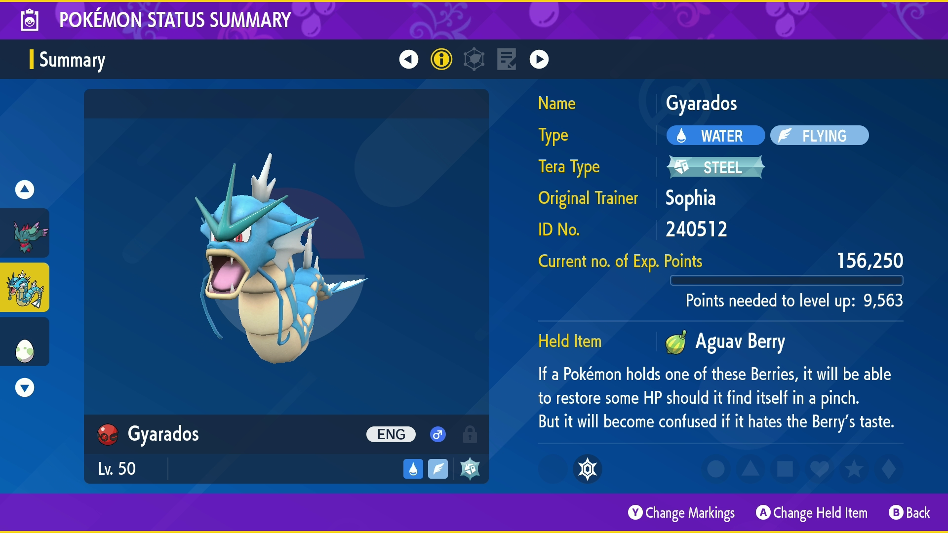 Sophia's Gyarados Distribution