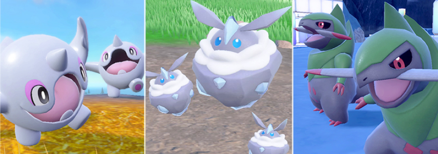 Cetoddle, Carbink, and Fraxure are appearing in Mass Outbreaks in Pokémon Scarlet & Violet!