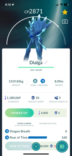 Roar of Time Dialga