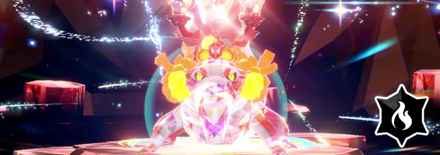 Skeledirge with the Mightiest Mark is back in Tera Raids in Pokémon Scarlet & Violet!