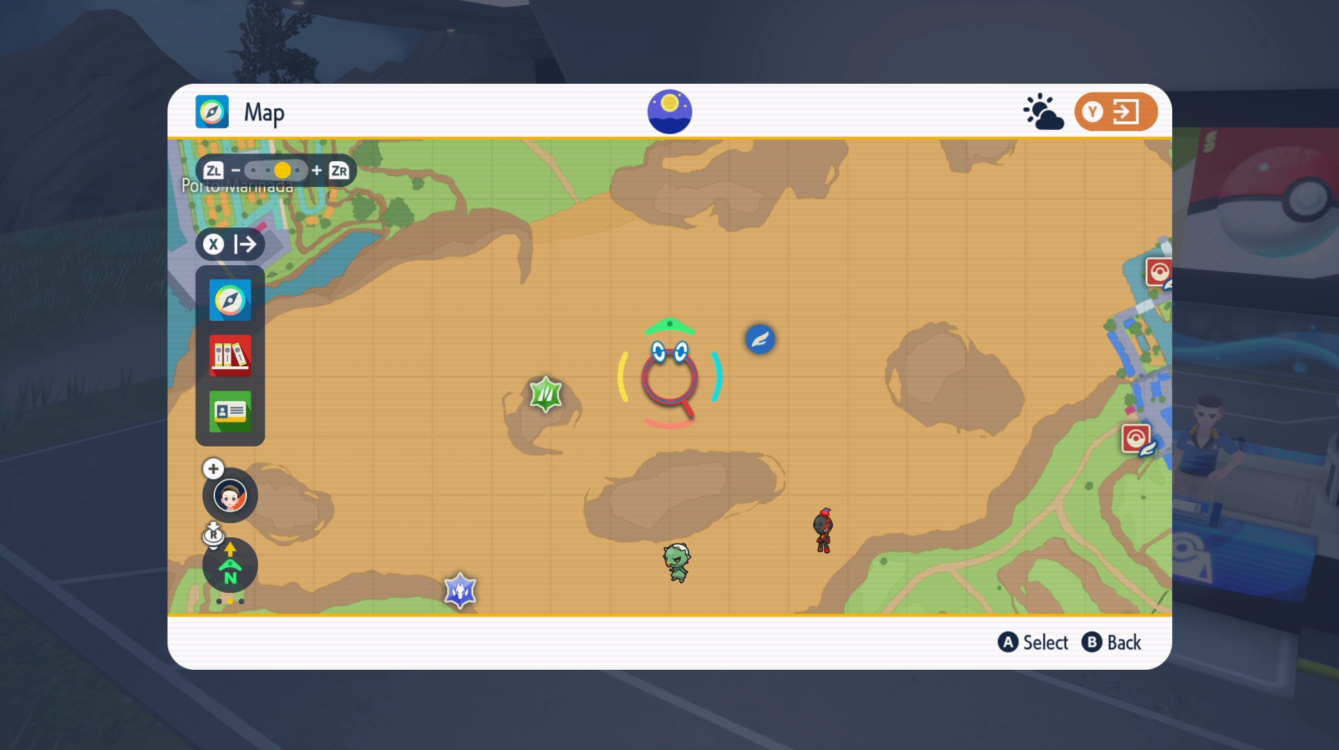 Map of Middle of Asado Desert