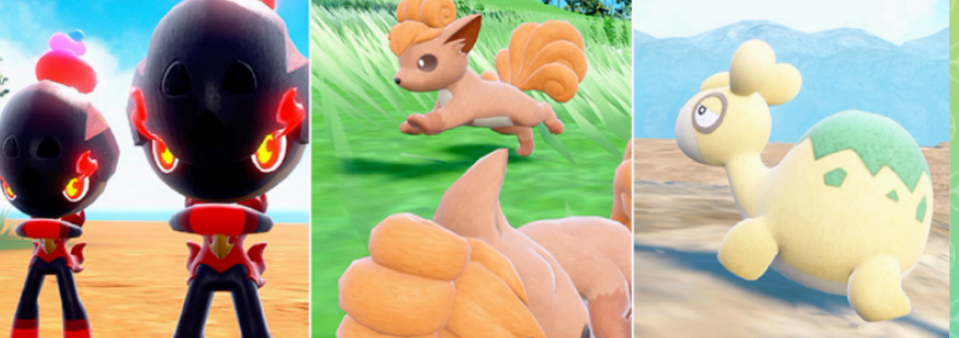 Charcadet, Vulpix, and Numel are appearing in Mass Outbreaks in Pokémon Scarlet & Violet!