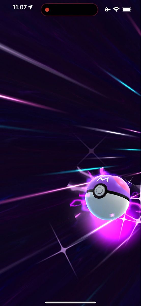 Master Ball throw animation