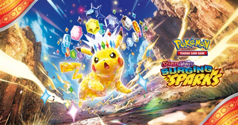 Pokémon TCG: Scarlet & Violet—Surging Sparks key art