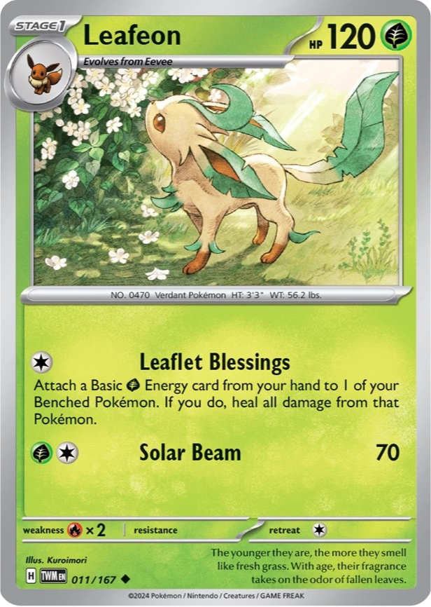 Leafeon (#011) from Twilight Masquerade