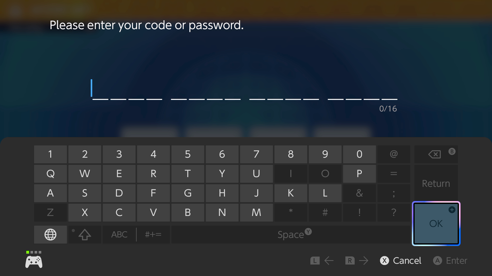 Entering Code