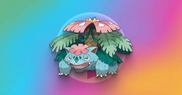 Mega Venusaur in Mega Raids event artwork — Pokémon GO