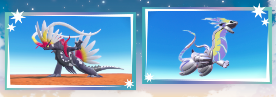Get Shiny Koraidon and Shiny Miraidon through a code distribution in Pokémon Scarlet & Violet!