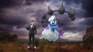 Shadow Incarnate Forme Thundurus in Shadow Raids event artwork — Pokémon GO