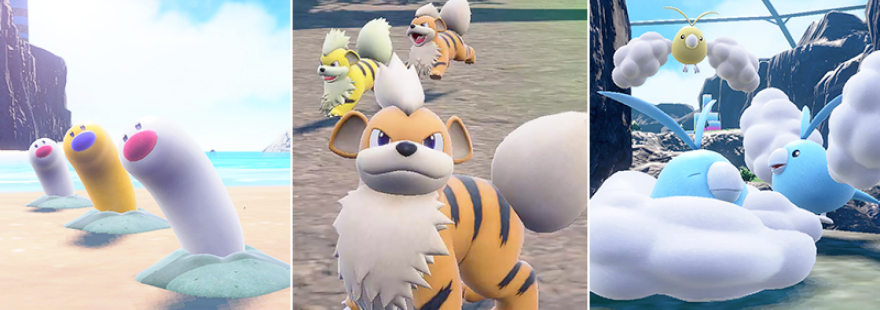 Pokémon with gold shinies are appearing in Mass Outbreaks in Pokémon Scarlet & Violet!