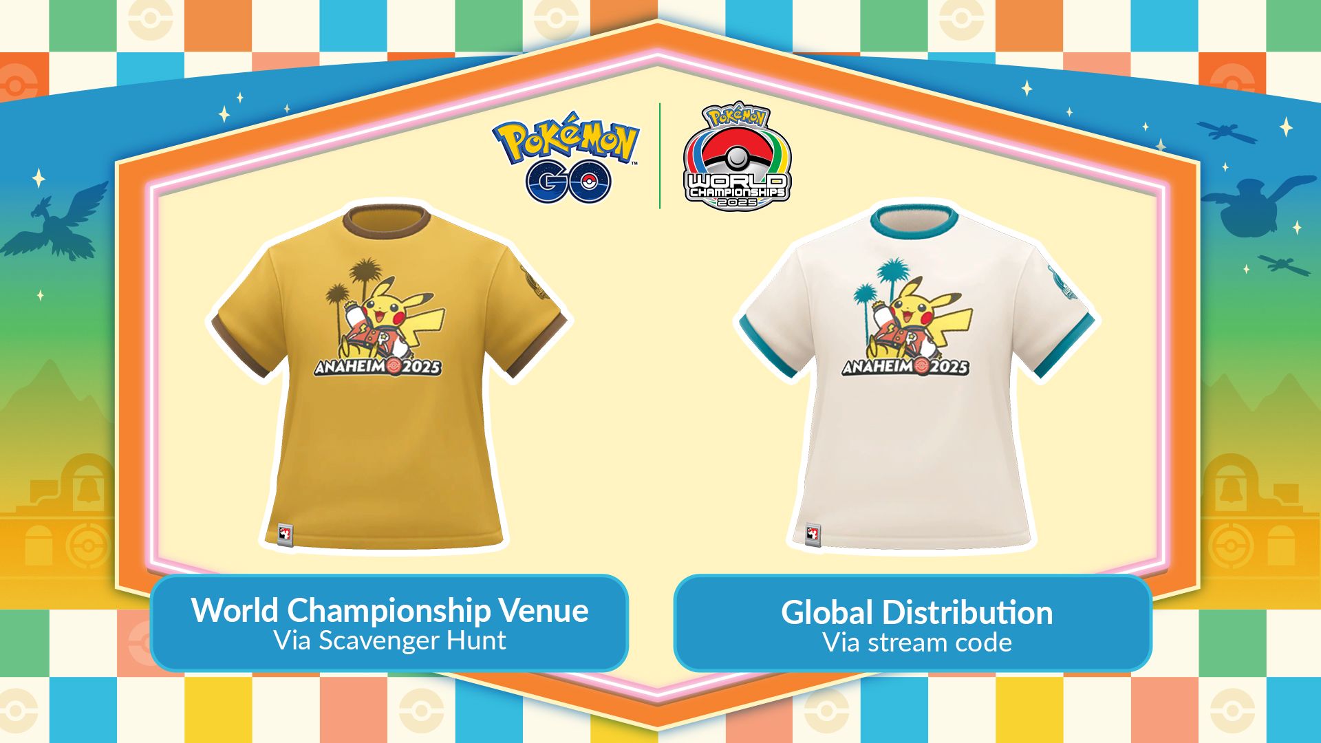 Pokemon GO Worlds 2025 T-Shirts