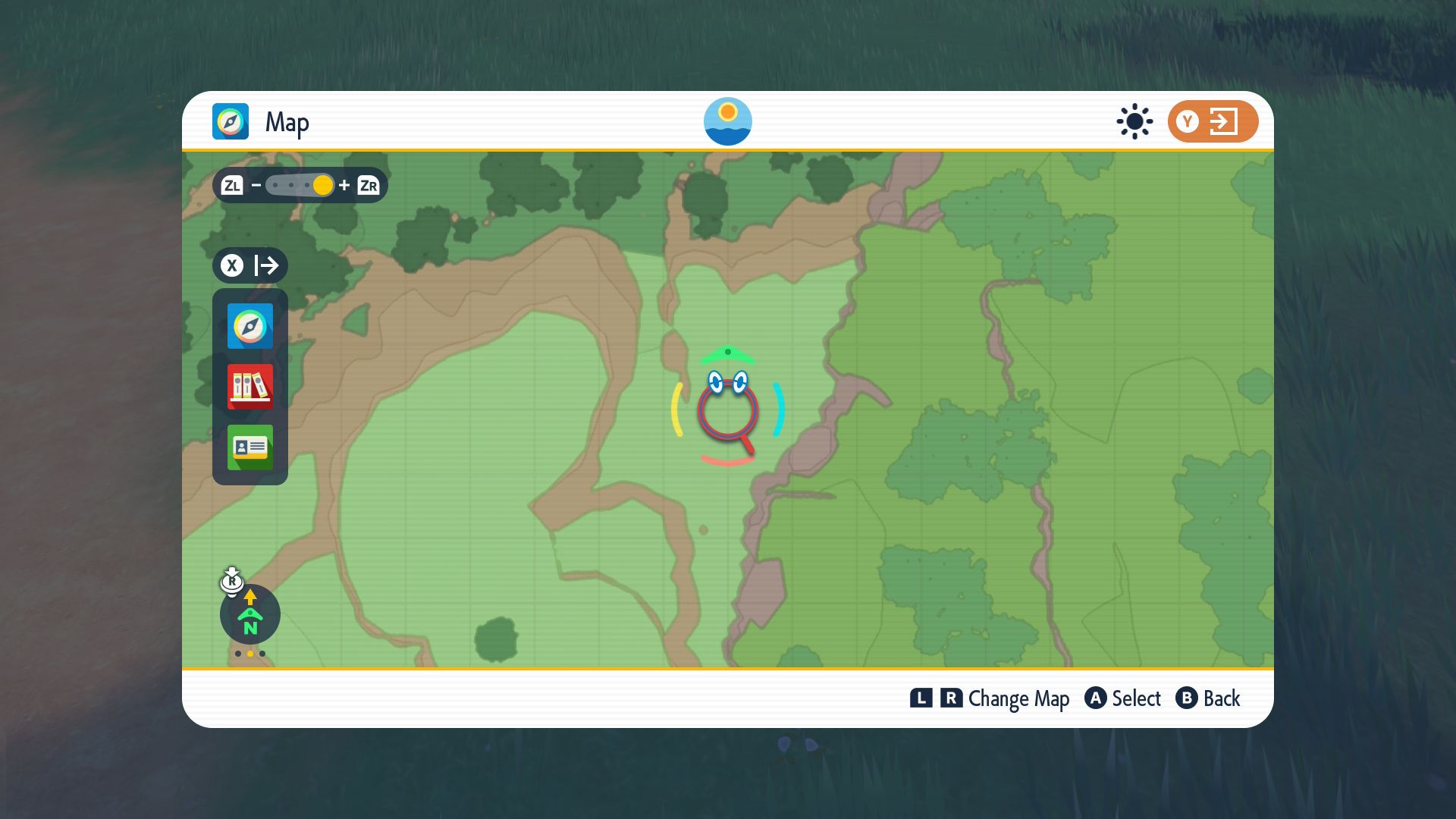 Map of area under Timeless Woods