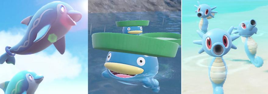 Summer-themed Water-type Mass Outbreaks will appear in Pokémon Scarlet and Violet.