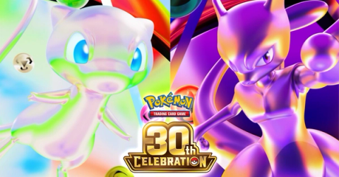 Pokémon TCG: 30th Celebration art with Mew and Mewtwo