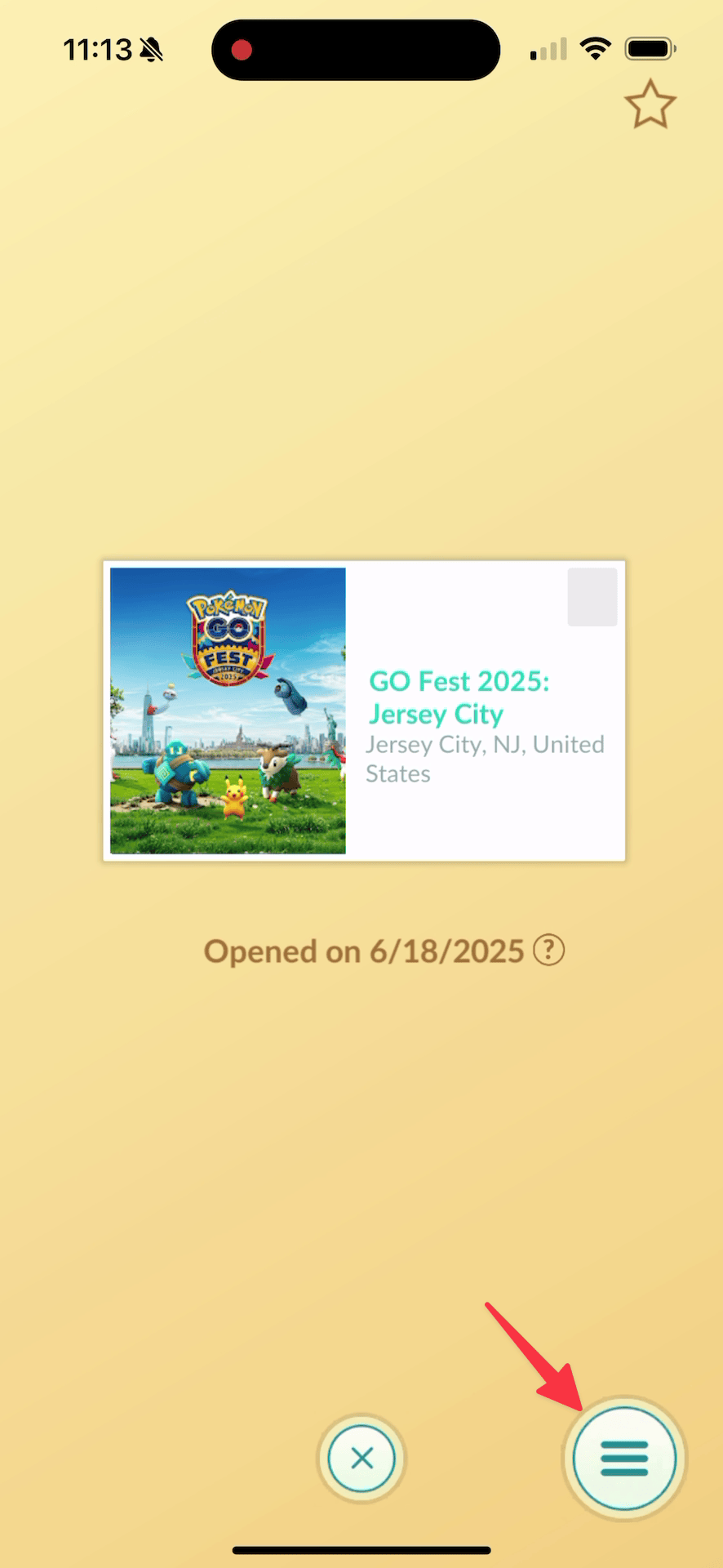 Open the Postcard Menu