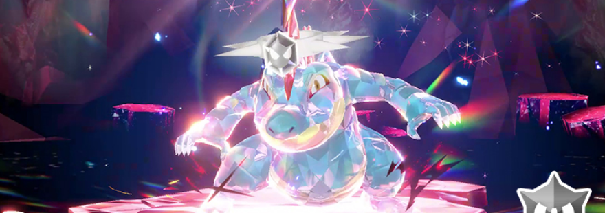 Feraligatr with the mightiest mark is back in Tera Raids in Pokémon Scarlet & Violet!