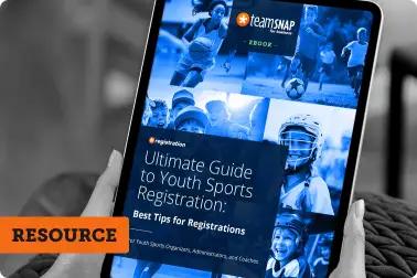 Cover Ultimate Guide To Youth Sports Registration mockup on an iPad