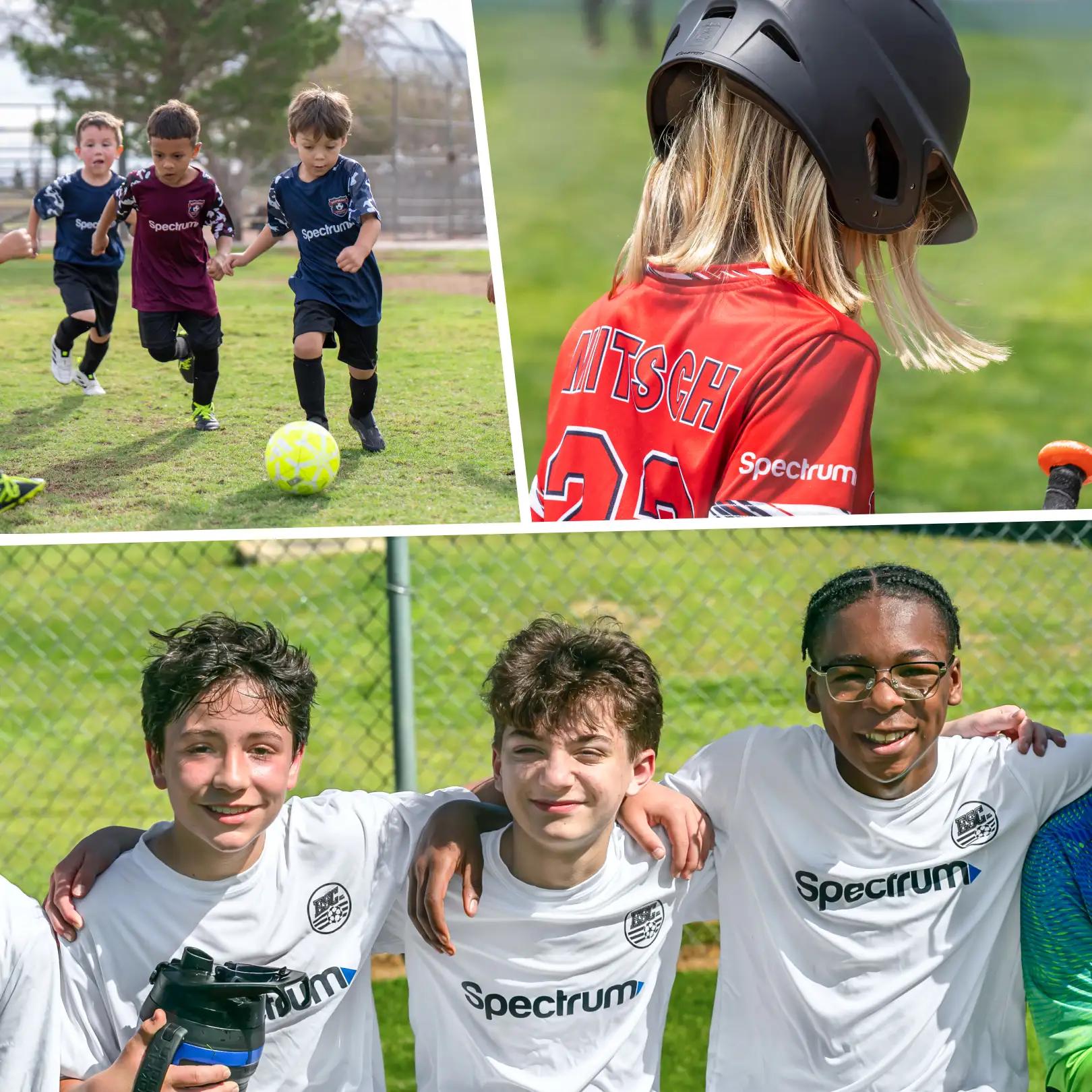 Spectrum Sponsorship supporting local youth sports leagues