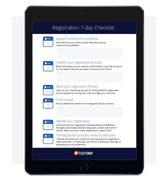 Preview of: Registration 7-day Checklist