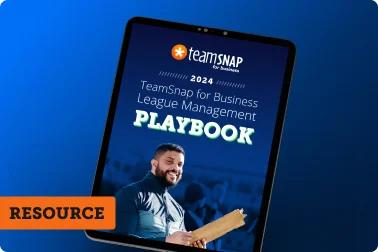 TeamSnap for Business League Management Playbook Cover on Ipad