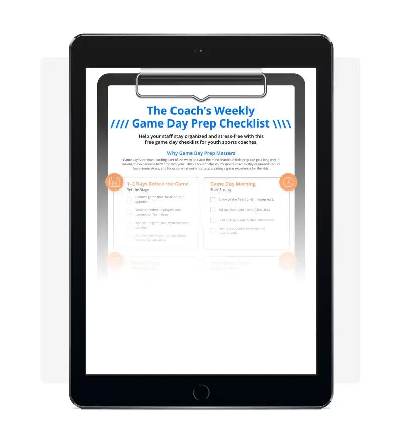 Preview of: The Coach’s Weekly Game Day Prep Checklist