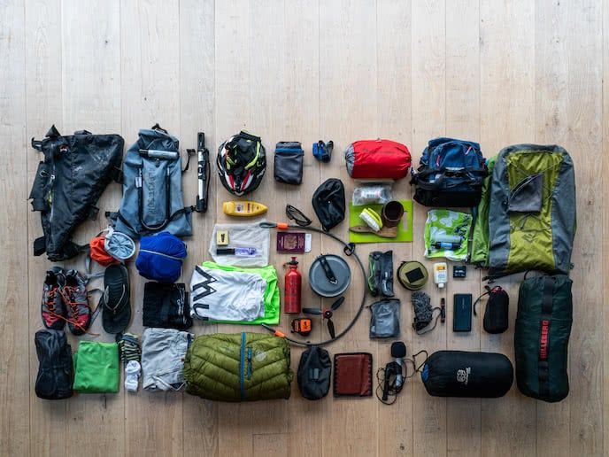 George's bikepacking kit