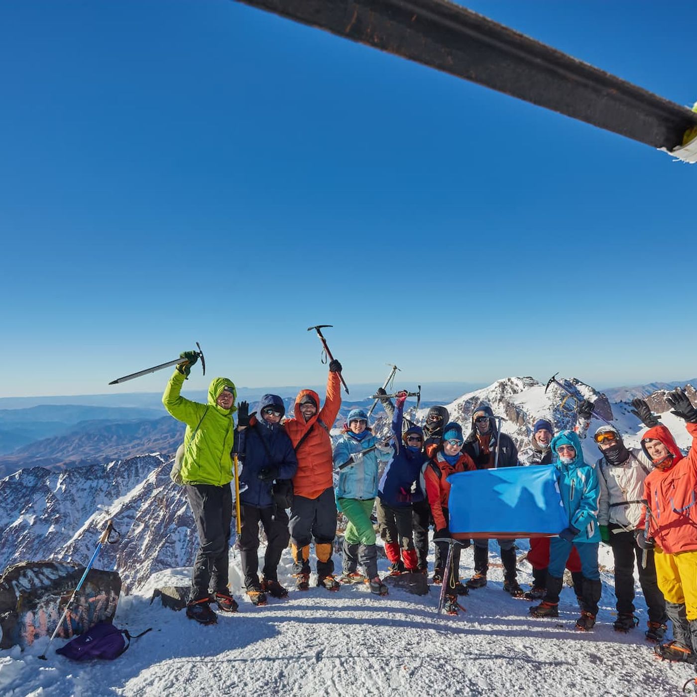 Mount Toubkal Winter Trek - Summit