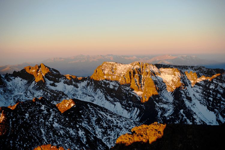 Toubkal mountain top