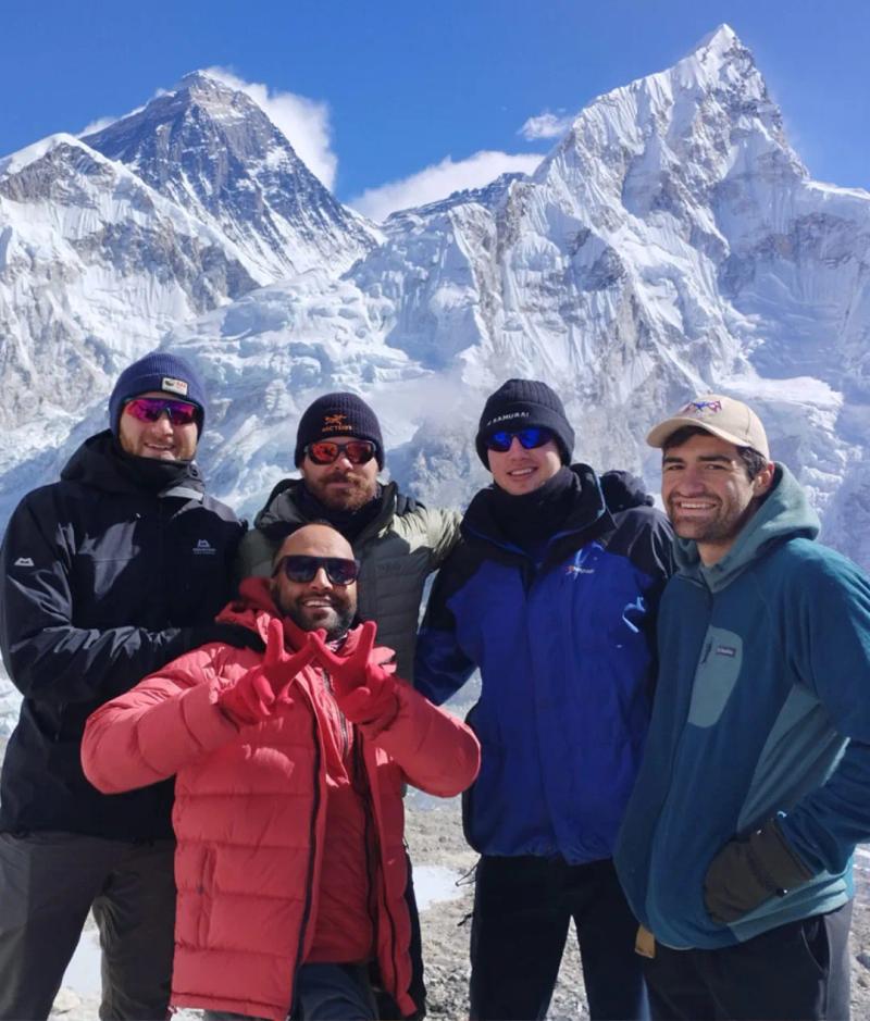 trekkers smiling 